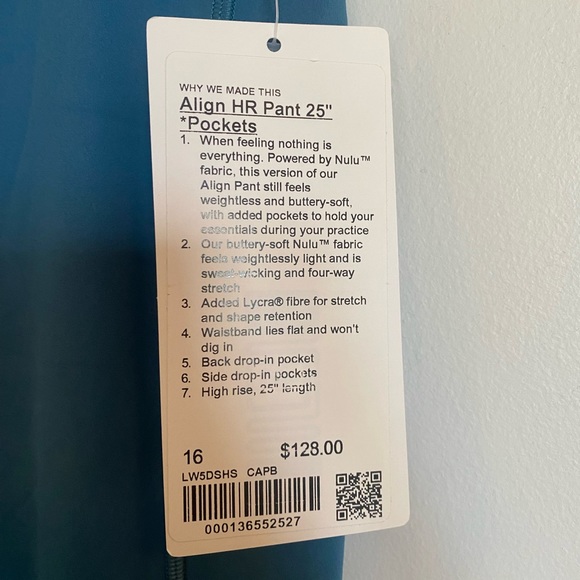 Lululemon Align Pant High Rise 25” - Picture 5 of 5